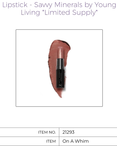 Bundle of 2, Savvy Minerals infused Lipstick - On a Whim - Picture 3 of 6